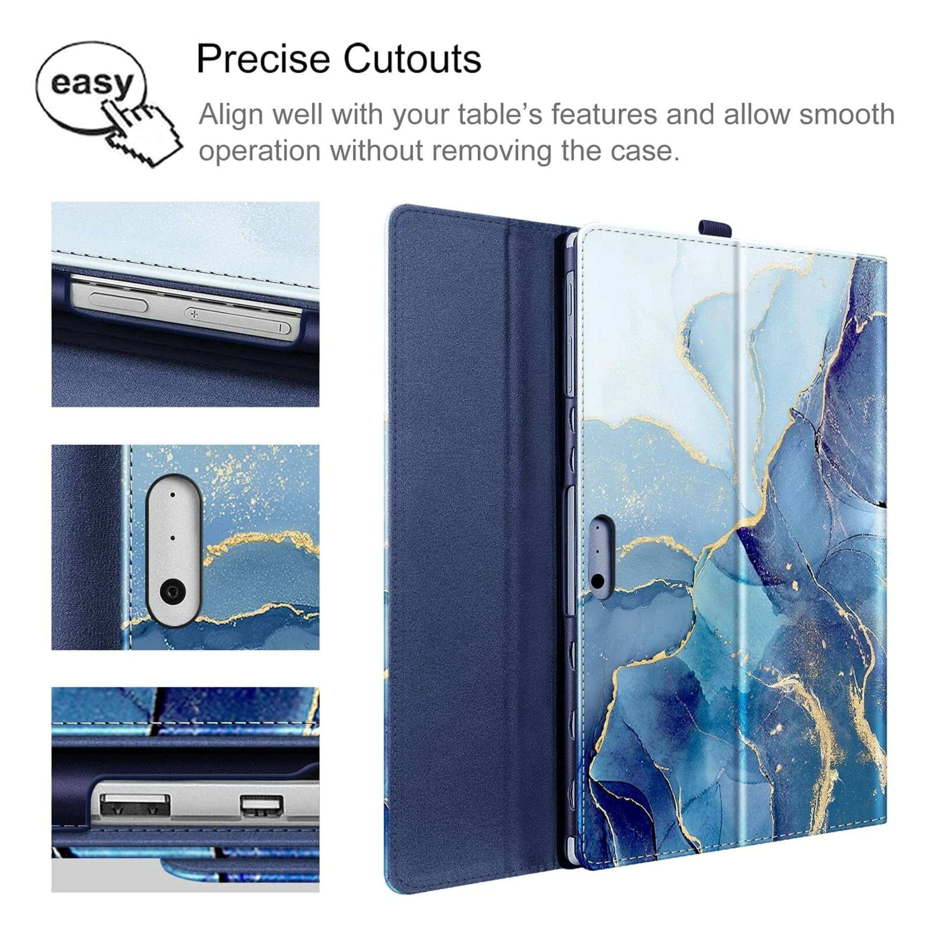 Precise Cutouts

Align well with your tablet's features and allow smooth operation without removing the case.
