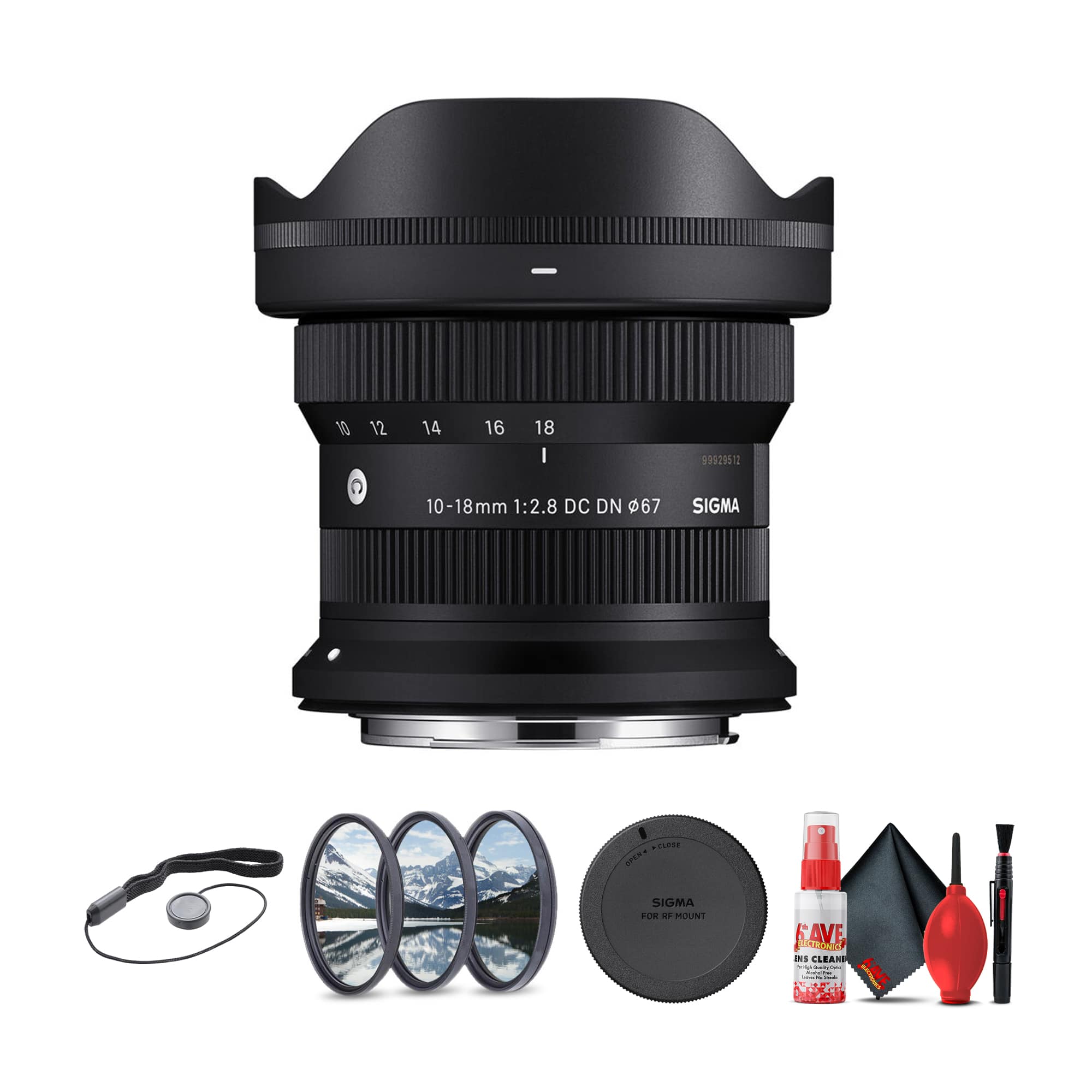 Sigma - 10-18mm f/2.8 DC DN Contemporary Lens (Canon-RF) - Black