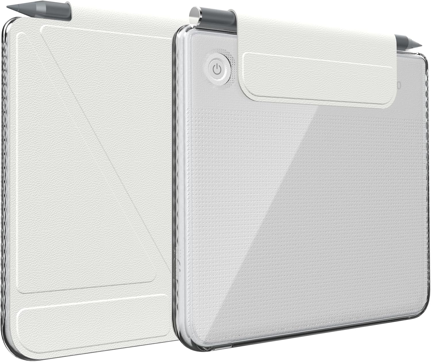 TUDIA - M-FLIP Detachable Clear Magnetic Case for Kobo Libra Colour 2024 - Off White