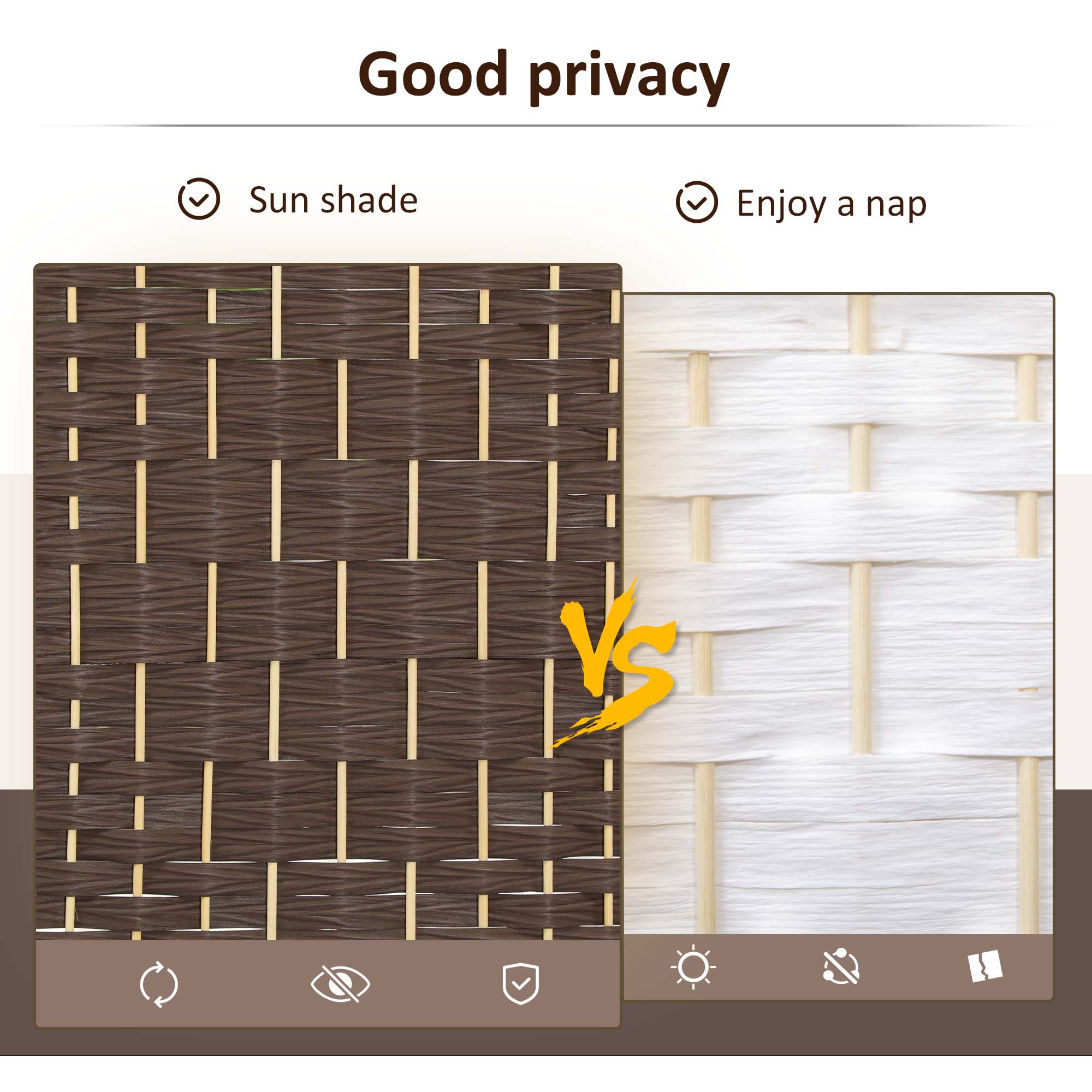 Good privacy

Sun shade

Enjoy a nap

VS