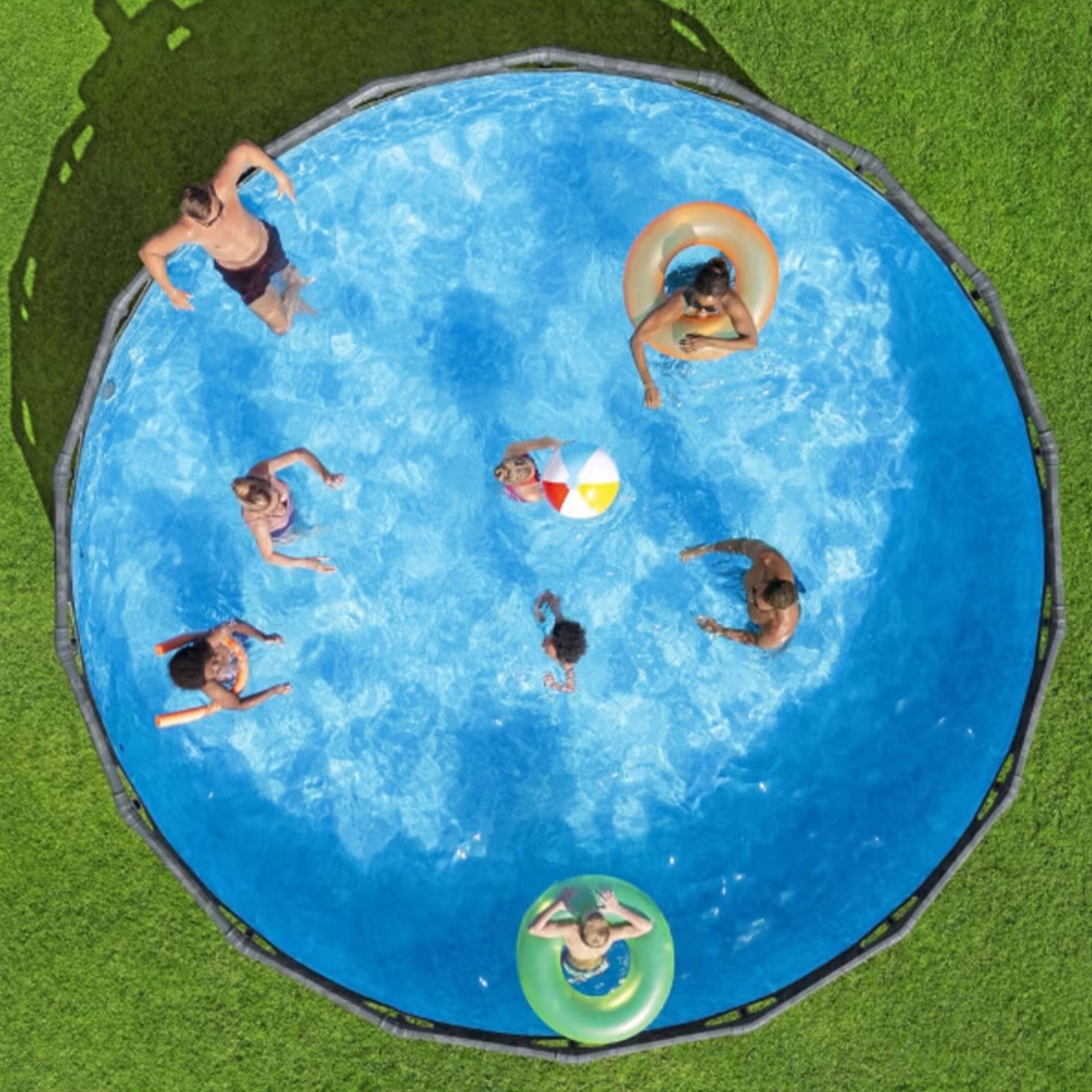 Alt View 7. Bestway - Bestway Steel Pro 10'x30" Round Above Ground Swimming Pool Set with Filter Pump - Blue.