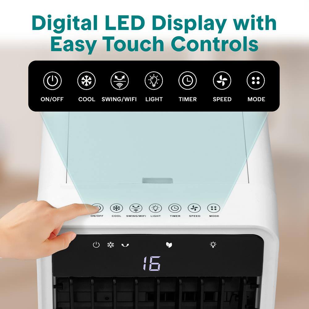 Digital LED Display with Easy Touch Controls

ON/OFF COOL SWING/WIFI LIGHT TIMER SPEED MODE