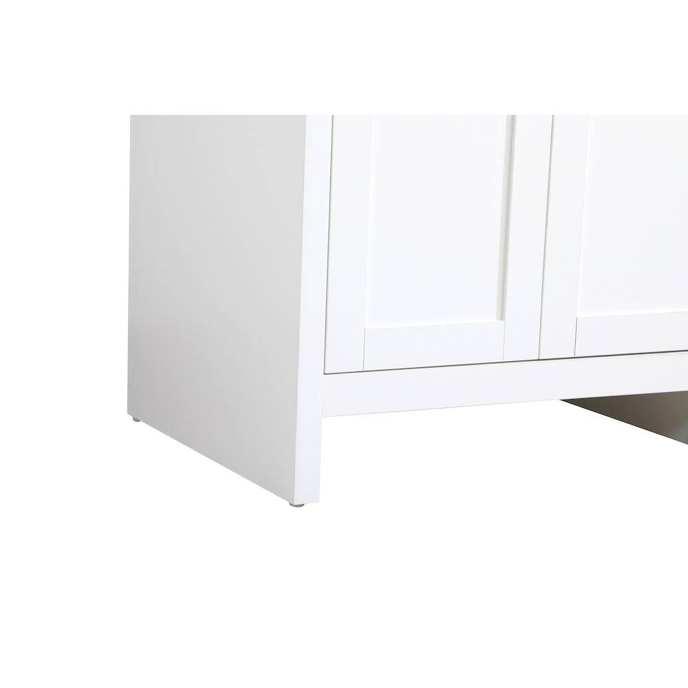 Alt View 6. Elegant Kitchen and Bath - Finnley 24 Inch Single Bathroom Vanity In White - White.