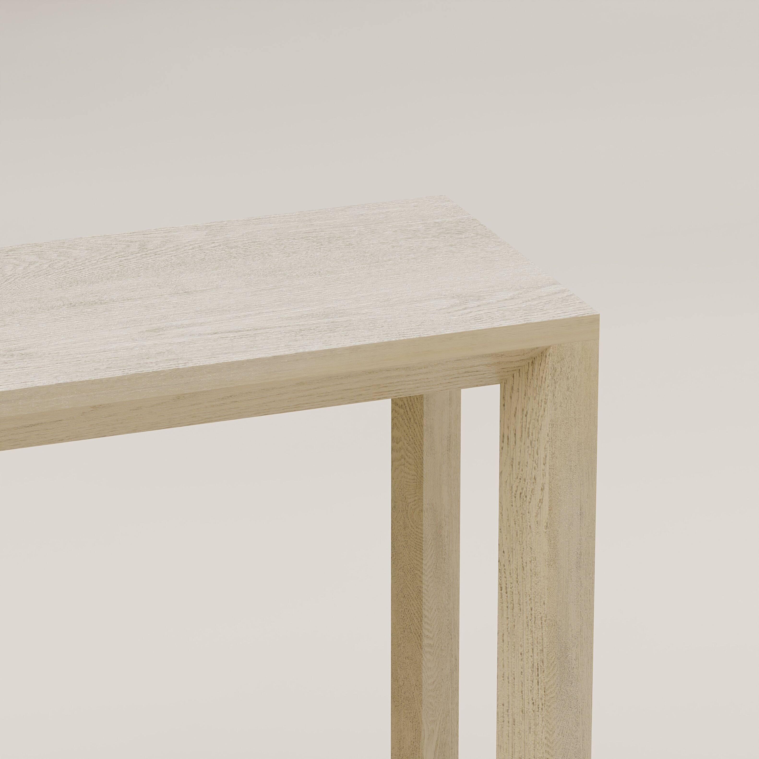 Alt View 7. Loheer - Loheer Console Table, 60 Inch Oak Wash Sofa Table with Open Shelf, Narrow Entryway Table Behind Couch for Living Room - Imitative Oak.