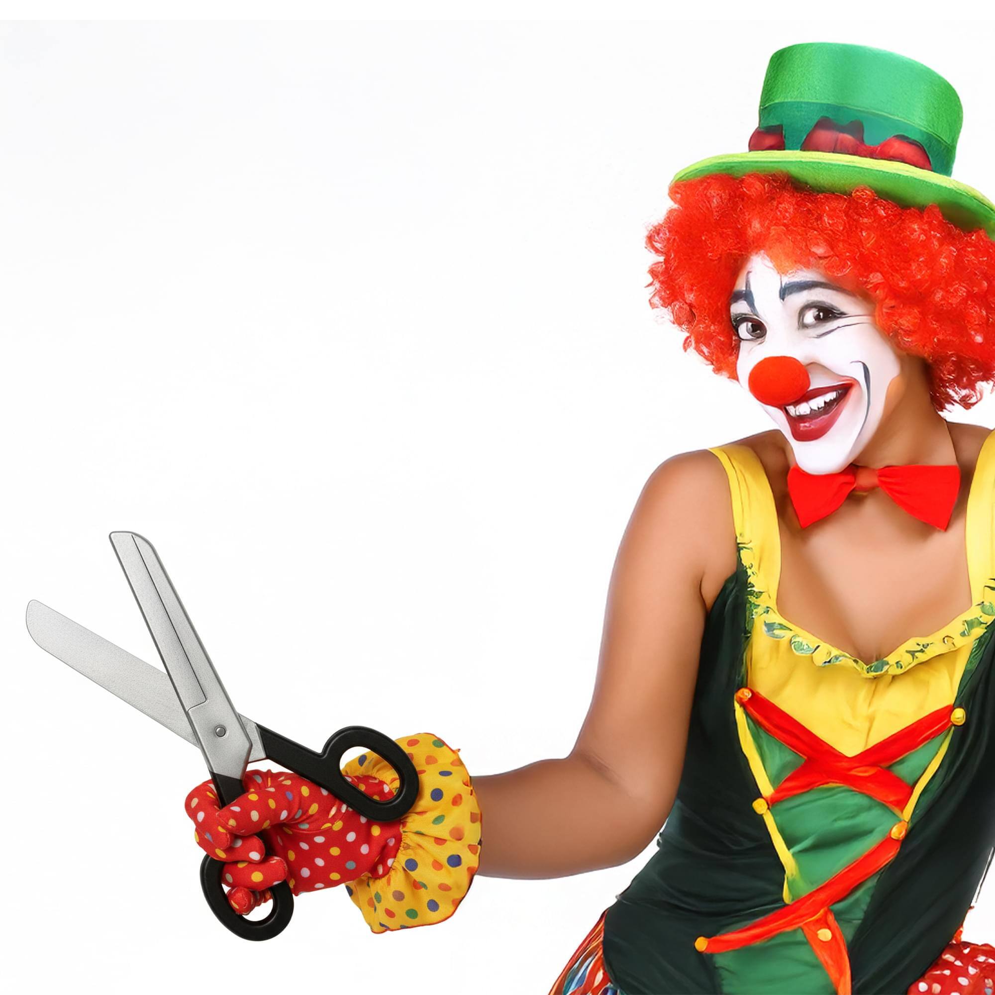 Alt View 1. Underwraps - Plastic Oversized Scissors Adult Costume Accessory - Multi-Colored.