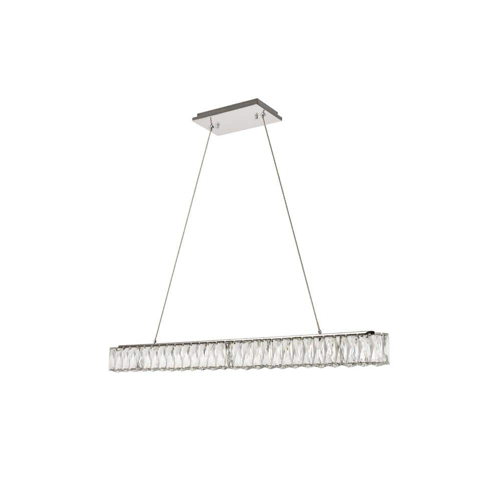 Elegant Lighting - Monroe Integrated LED chip light Chandelier Clear Royal Cut Crystal - Chrome price history on PriceWatchPro