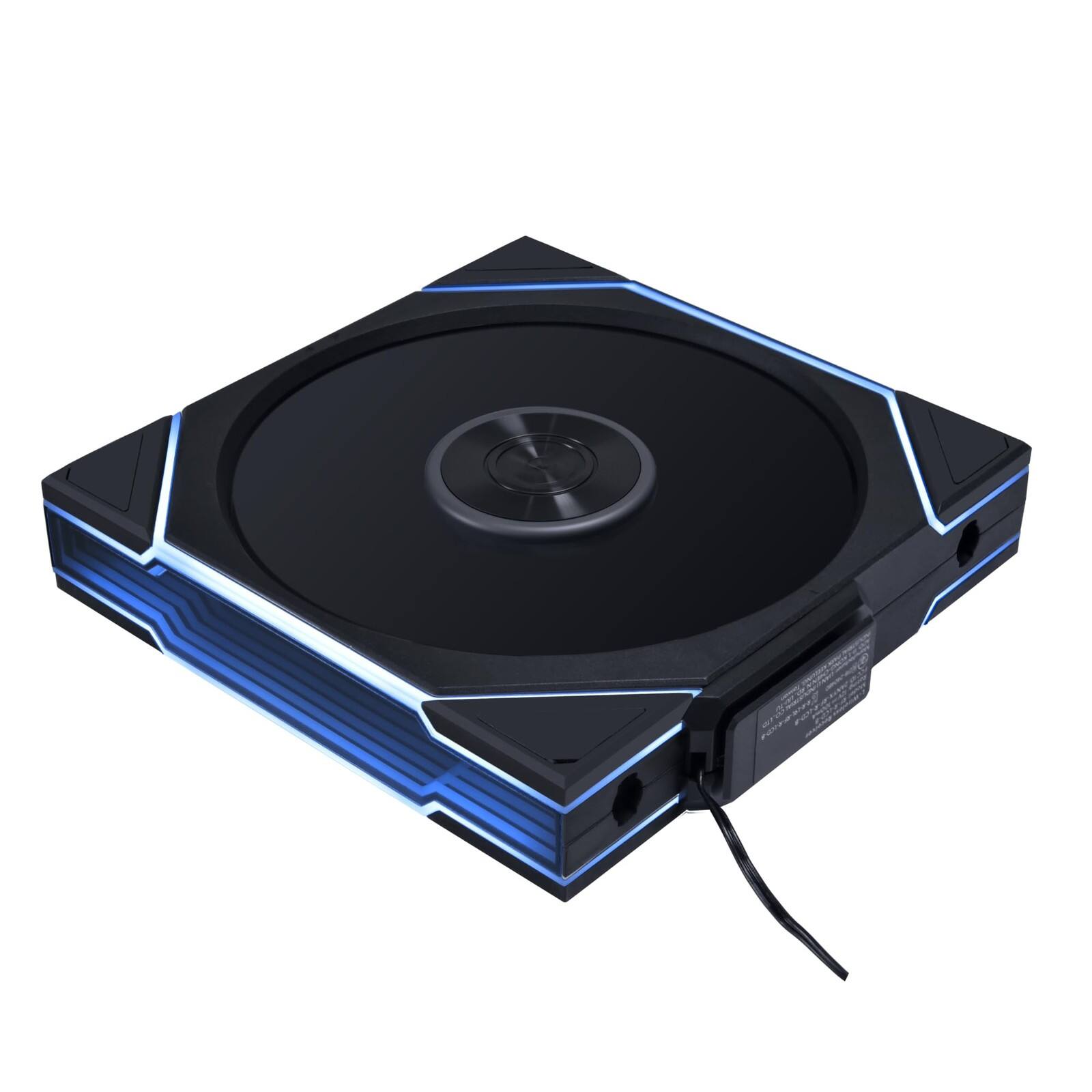 Angle. Lian Li - Lian Li UNI Fan TL - 140mm Wireless ARGB Fan - Dual-Zone Lighting - FDB - 2.4 GHz Control - Black (14TL1W1B) - Black.