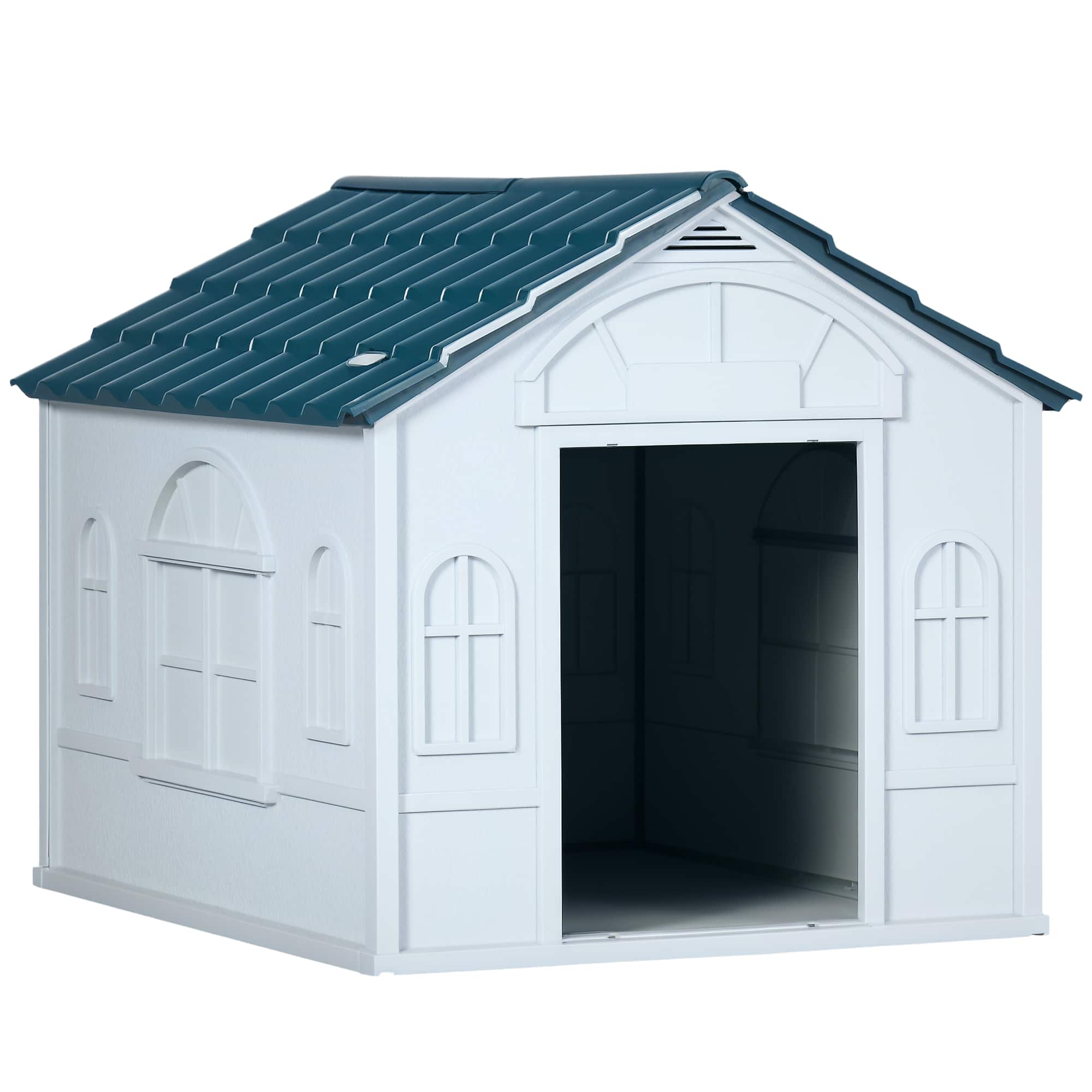 Pawhut - Dog House for Medium/Small Dogs, Water Resistant Puppy Shelter Indoor Outdoor with Door, Easy to Assemble price history on PriceWatchPro
