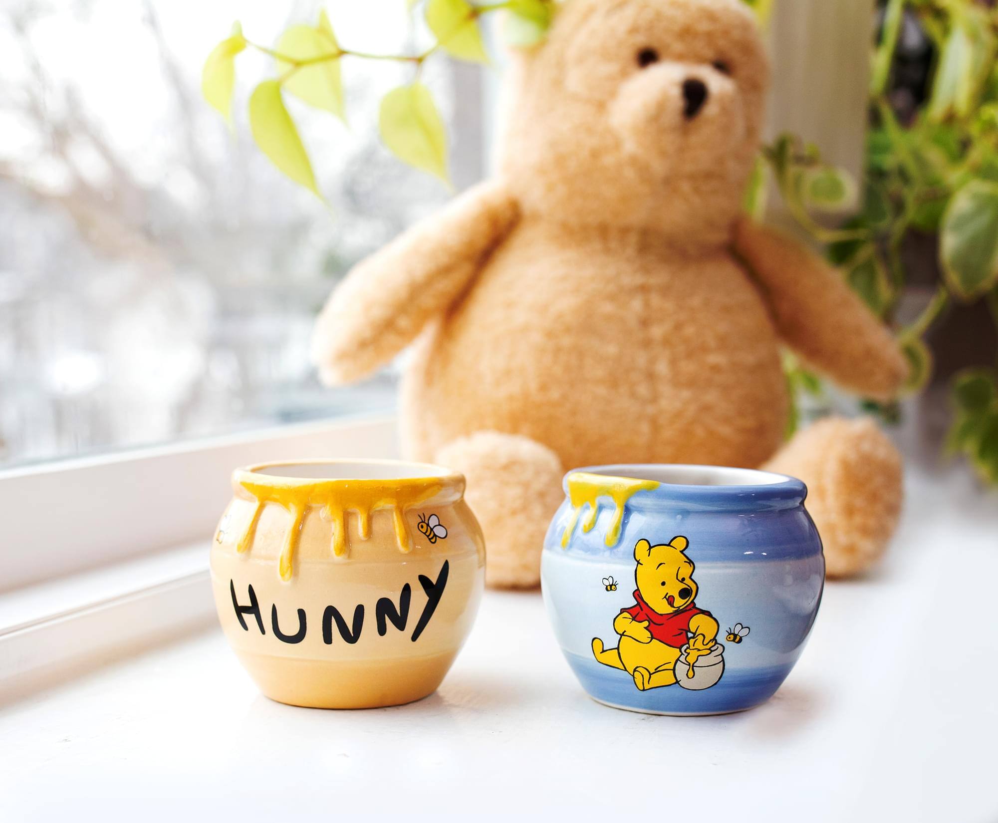 Alt View 10. Disney - Disney Winnie the Pooh Hunny Pot Sculpted Ceramic Mini Mugs | Set of 2 - Blue.