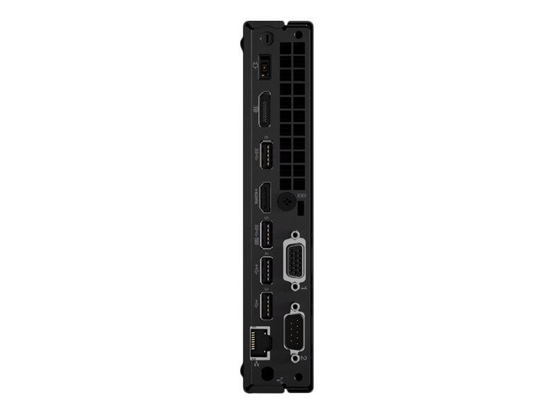 Alt View 4. Lenovo - ThinkCentre M75q Gen 2 Tiny Desktop AMD Ryzen 5 PRO 5650GE 3.4 GHz up to 4.4 GHz 8GB DDR4 SDRAM 256GB SSD Windows 11 Pro - Black.