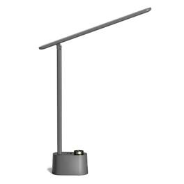 Honeywell - Sunturalux™ LED Desk Lamp, Stepless Dimmable Eye-Care USB Charging, Foldable Reading Light for Home Office Dorm Bedroom - Gray