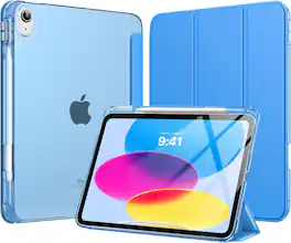 VIKESI - Case for iPad A16 11 inch 2025 / iPad 10th 10.9 inch 2022 - Fashion Design, Shock Proof Edge Cover,Full Function Support - Azure