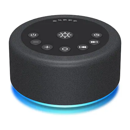 Front. Dazzed Corner - Sleep Sound Machine White Noise - Black.