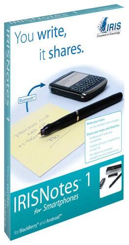 Front Standard. I.R.I.S. - IRISNotes 1 Digital Pen for Most BlackBerry and Android 2.x Mobile Phones.