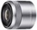 Front Zoom. Sony - 30mm f/3.5 Macro Lens for Most NEX Compact System Cameras - Silver.