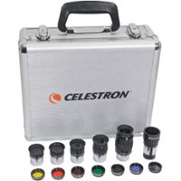 Celestron - 1.25 Inch Telescope Eyepiece and Filter Accessory Kit - Silver - Left_Zoom