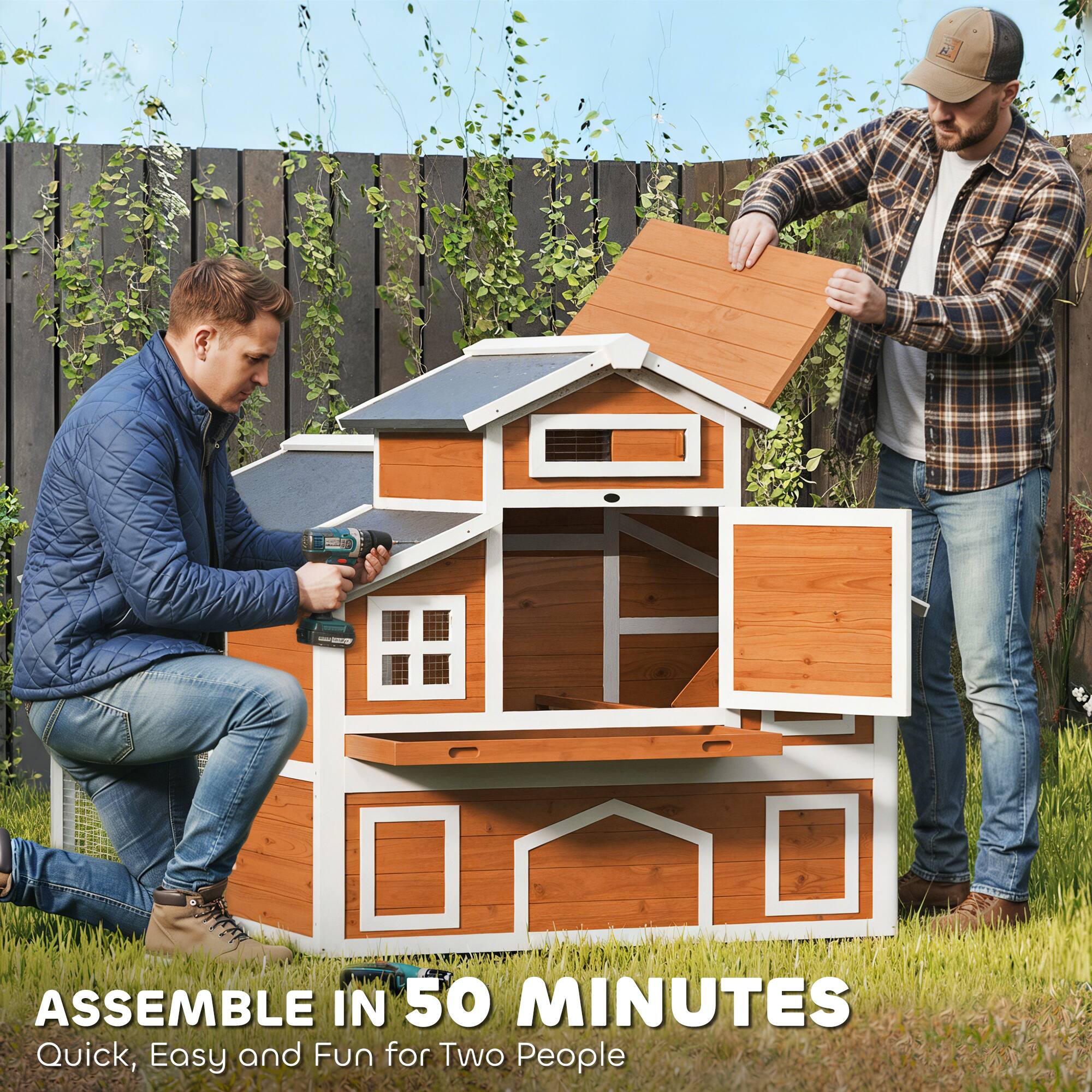 ASSEMBLE IN 50 MINUTES  
Quick, Easy and Fun for Two People