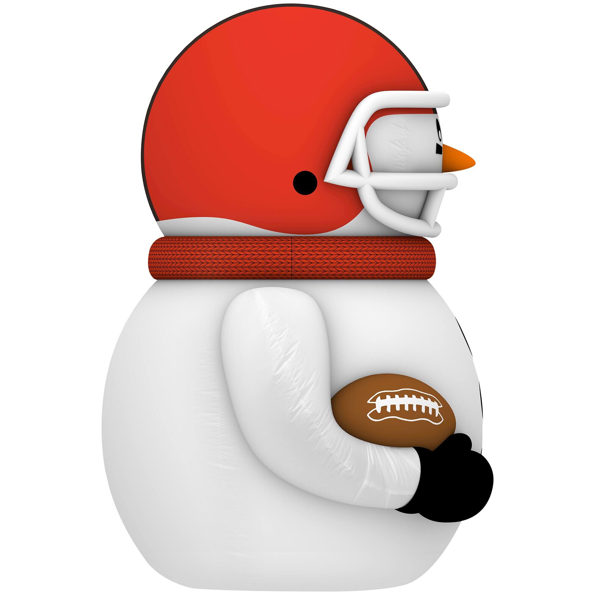 Alt View 2. Sporticulture - Cleveland Browns 7' Inflatable Snowman Player - Orange.