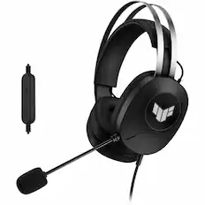 Front. ASUS - Asus TUF Gaming H1 Gen II Gaming Headset - Stereo - USB Type A - Wired - 20 Hz to 20 kHz - Over-the-head - Binaural - Black.