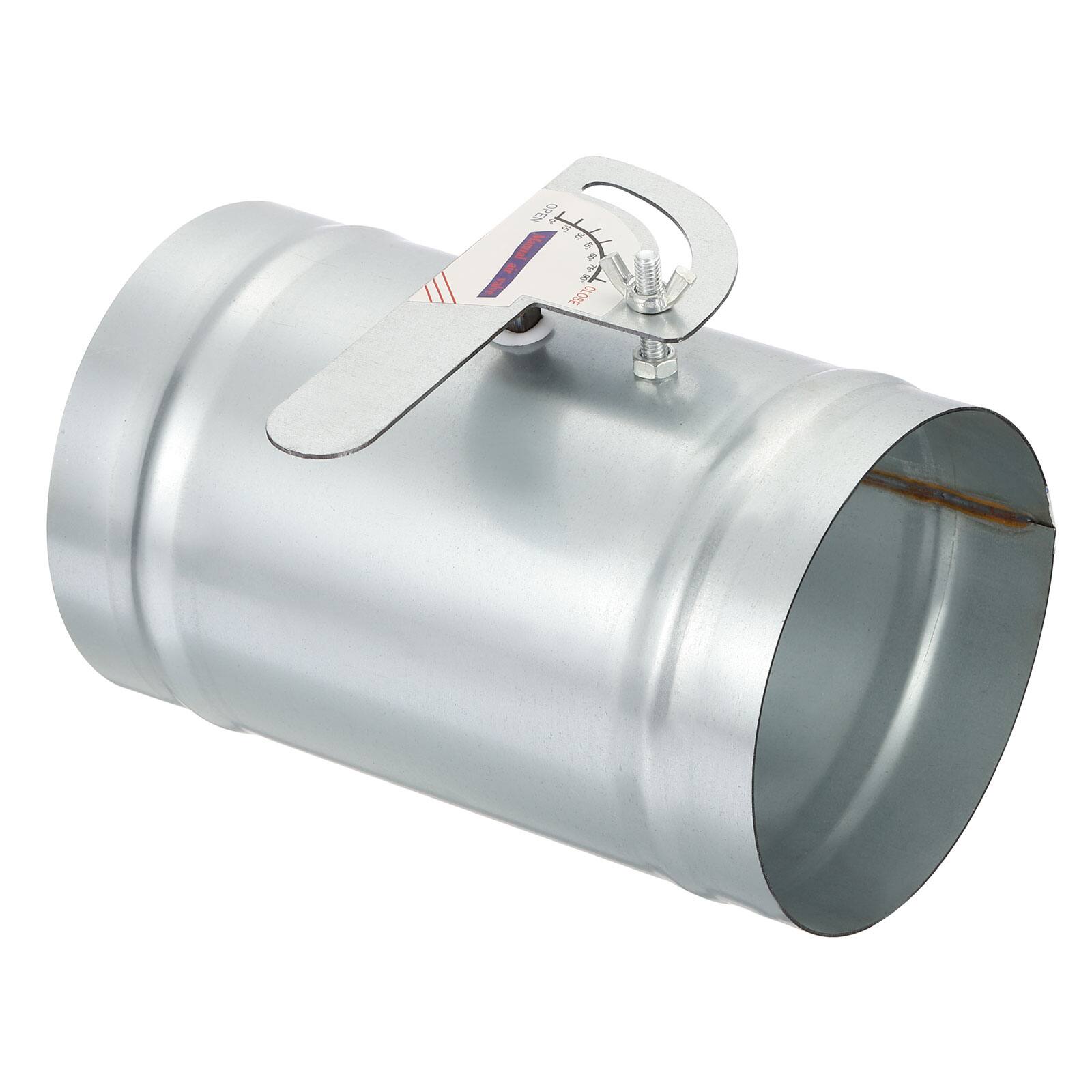 Unique Bargains - 5 Inch HVAC Duct Damper, 2pcs Manual Volume Backdraft Damper Metal Adjustment Airflow Ducting Control Valve - Silver price history on PriceWatchPro