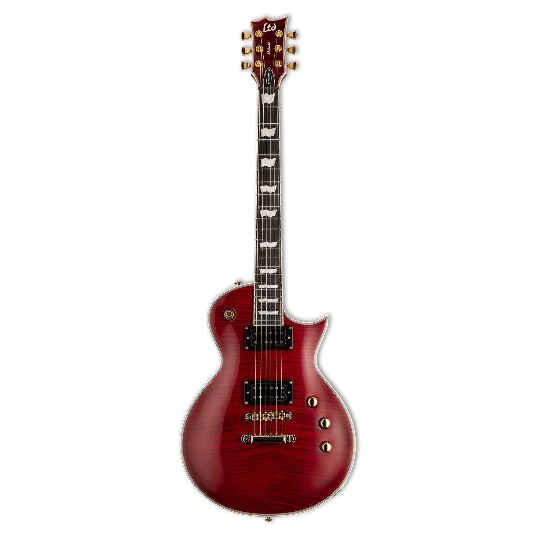 Front. ESP - ESP LTD EC-1000T CTM Electric Guitar - See-thru Black Cherry.