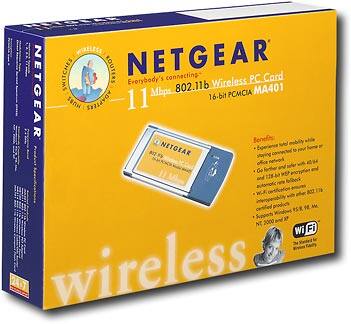 Angle Standard. Netgear - 2.4GHz Wireless Notebook Card.