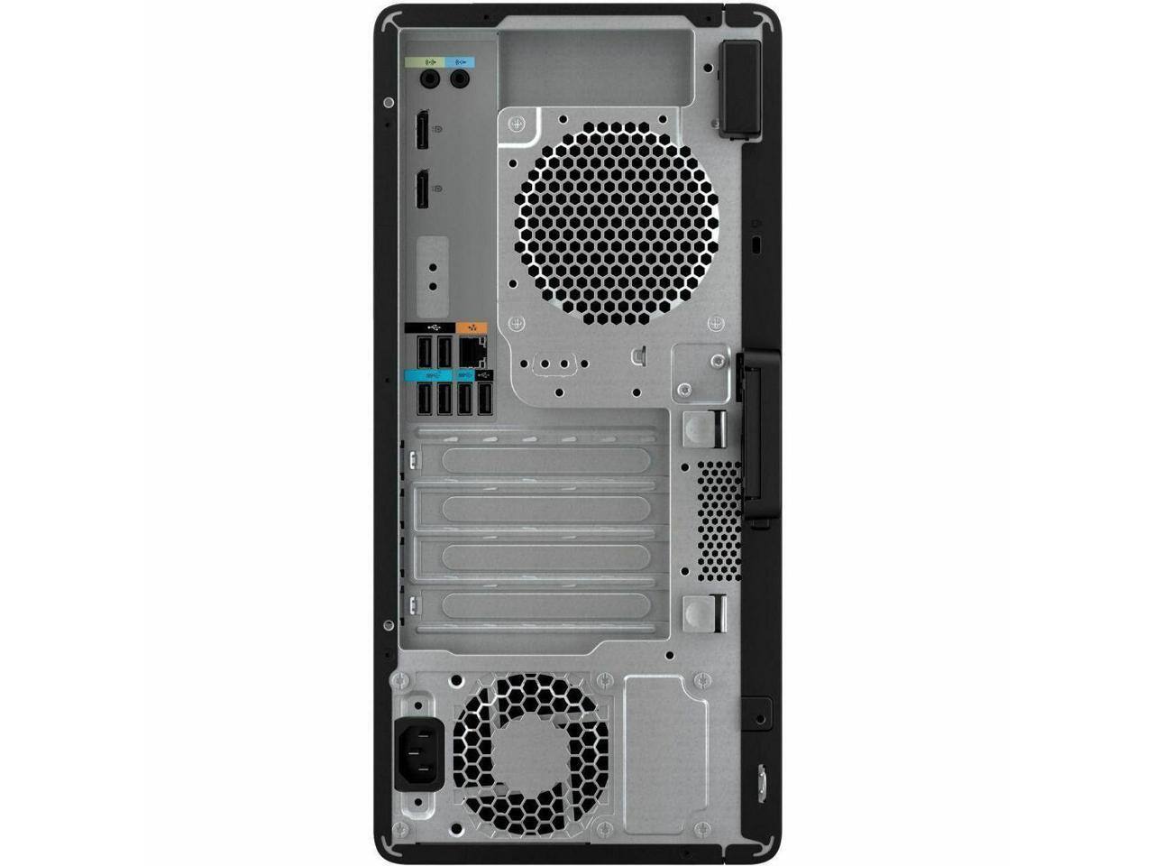 Alt View 2. HP - HP Z2 G9 Workstation - i5-14500, 16 GB, 512 GB SSD, Intel W680, NVIDIA T400, Windows 11 Pro - Black.