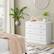 Alt View 1. Kadyn - 4 Drawer Dresser with Gold Handle, Nursery Dresser Chest Of Drawers Organizer - White.