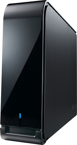 Angle View: Buffalo Technology - DriveStation Axis Velocity 1TB External USB 3.0/2.0 Hard Drive - Black