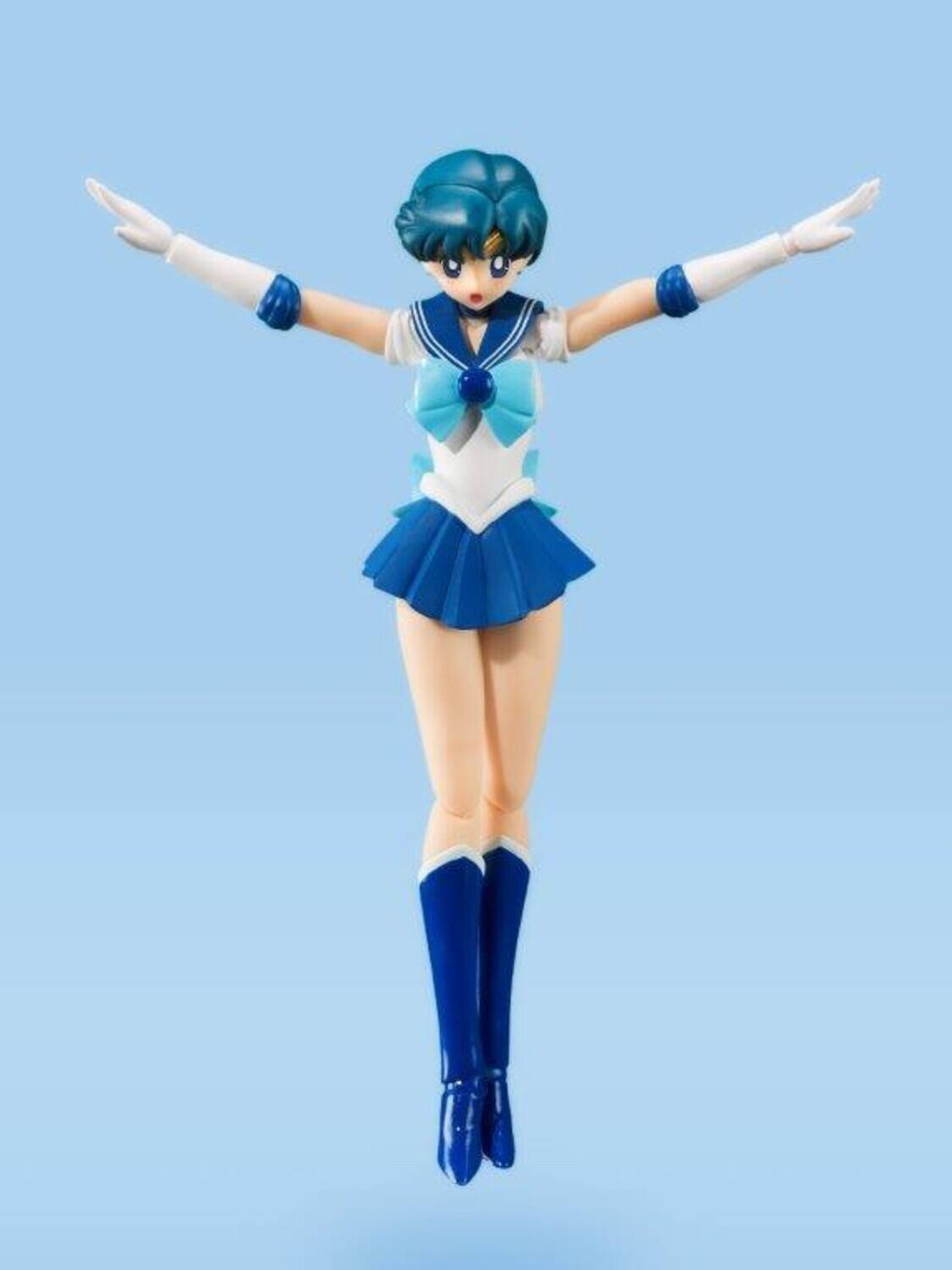 Alt View 3. Bandai - Tamashii Nations - Sailor Mercury (Animation Color Edition) Pretty Guardian Sailor Moon, Bandai S.H. - COLLECTIBLES - Multicolor.
