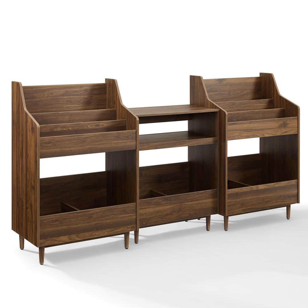 Crosley Furniture - Liam 3-Pcs Record Player Stand And Vinyl Storage Set - Brown price history on PriceWatchPro