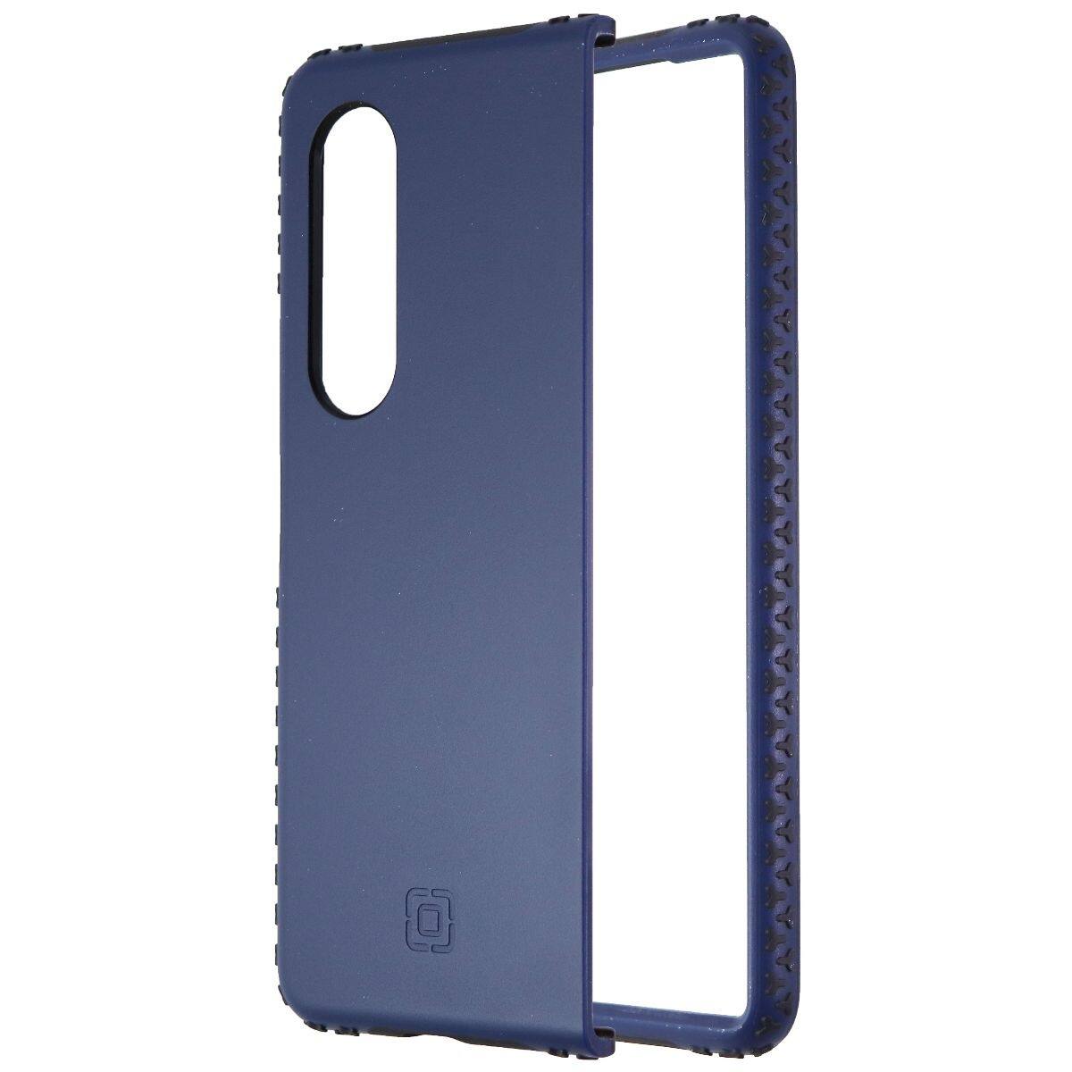 Front. Incipio - Incipio Grip Series Case for Samsung Galaxy Z Fold3 5G - Midnight Navy Blue - Blue.