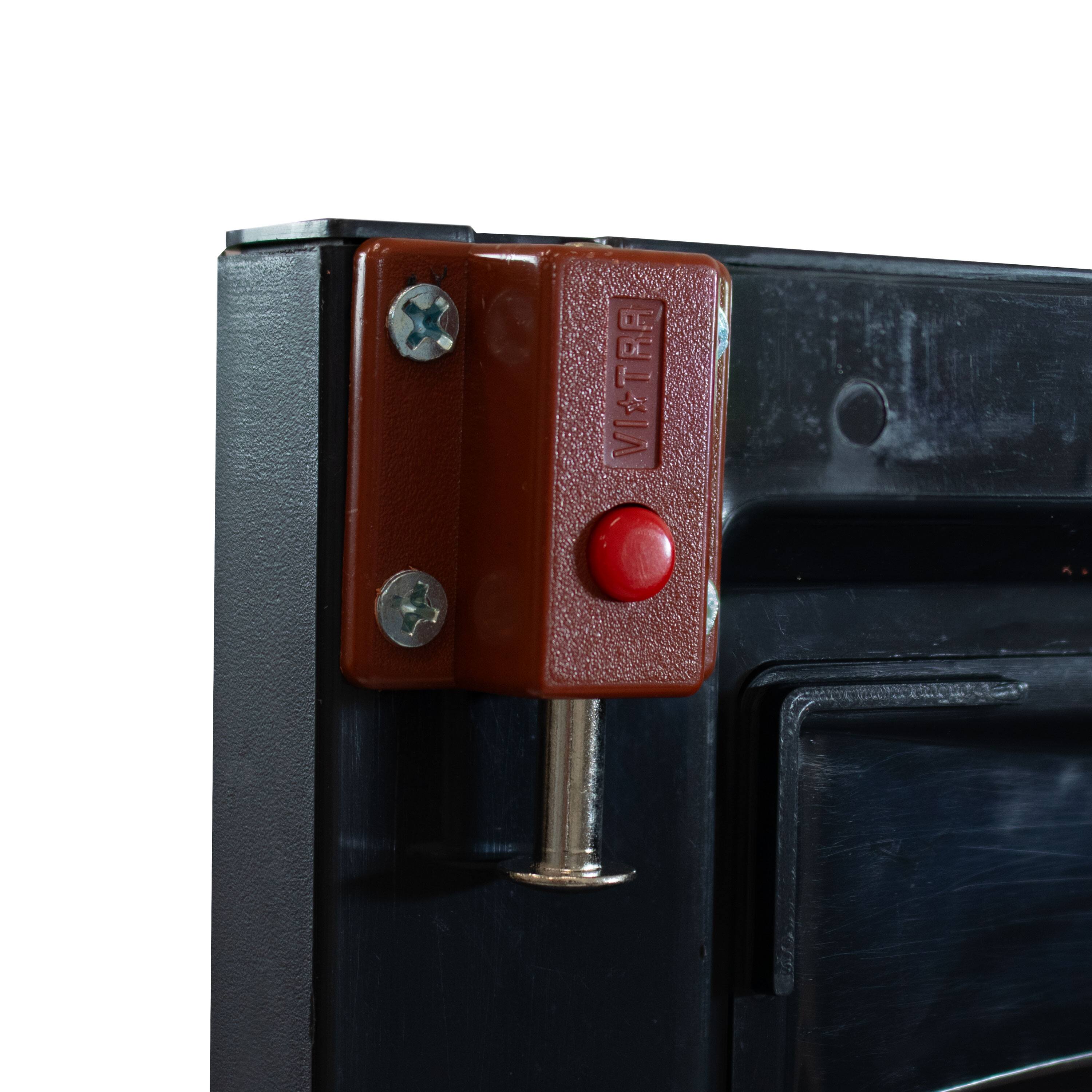 Alt View 9. Sunnydaze - Lockable Storage Cabinet with 4 Adjustable Shelves 72" - Charcoal.