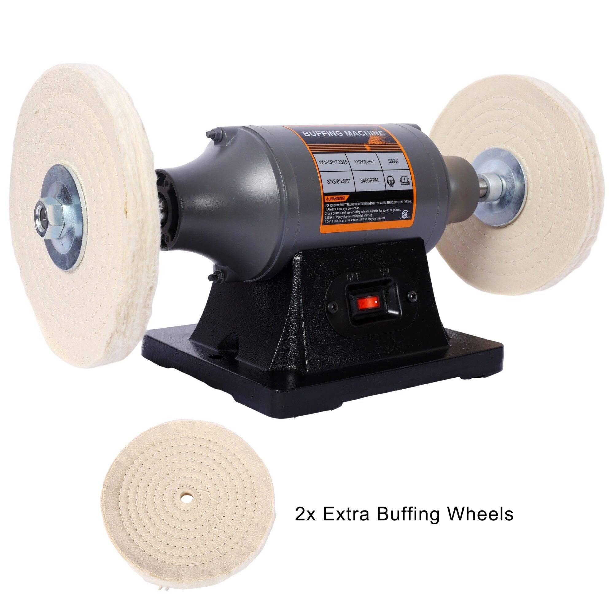 BUFFING MACHINE  
WMPTE  
2x Extra Buffing Wheels