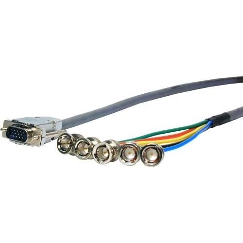 Front Standard. Comprehensive - HR Pro Coaxial Video Breakout Cable - Gray.