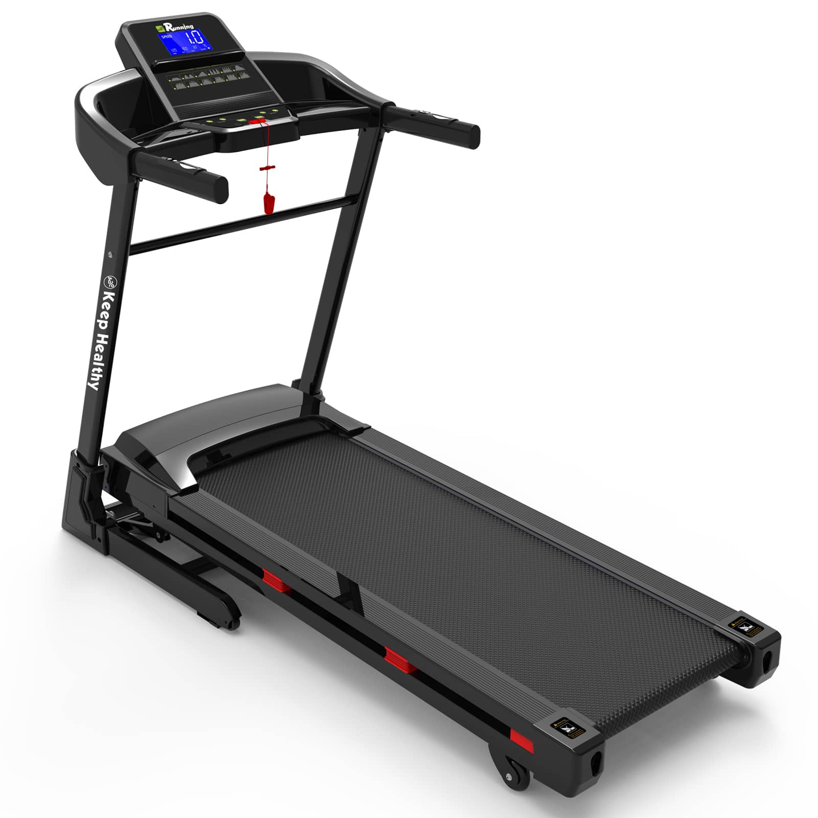 Dexcom - Dexmalle - 3.5HP 3-in-1 Folding Treadmill W/Speaker Bluetooth Music Home Office - black