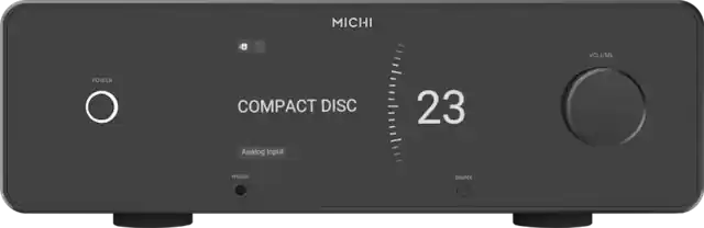MICHI A8
VOLUME
POWER
COMPACT DISC 23
Analog Input
PHONES
SOURCE