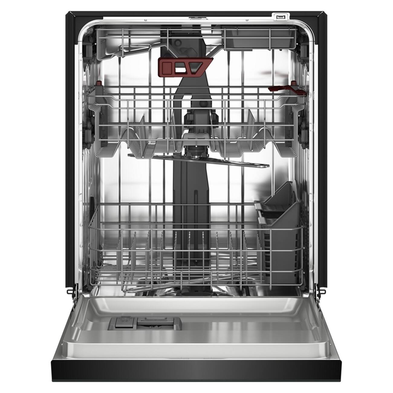 Alt View 7. KitchenAid - 24 inch Front Control Built-In Tub Dishwasher with Third Level Jet Rack and 41 dBA - Stainless Steel - PrintShield Stainless.