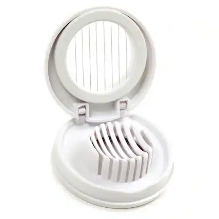 Front. Norpro - Egg and Mushroom Slicer, White - White.