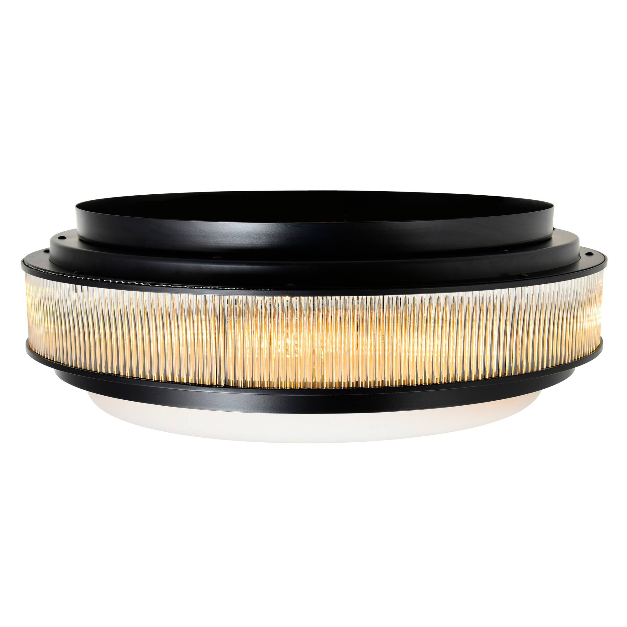 Left. CWI Lighting - Valdivia 5 Light Black Flush Mount - Black.