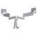 Alt View Standard 20. Chief - Desk Mount - Silver.