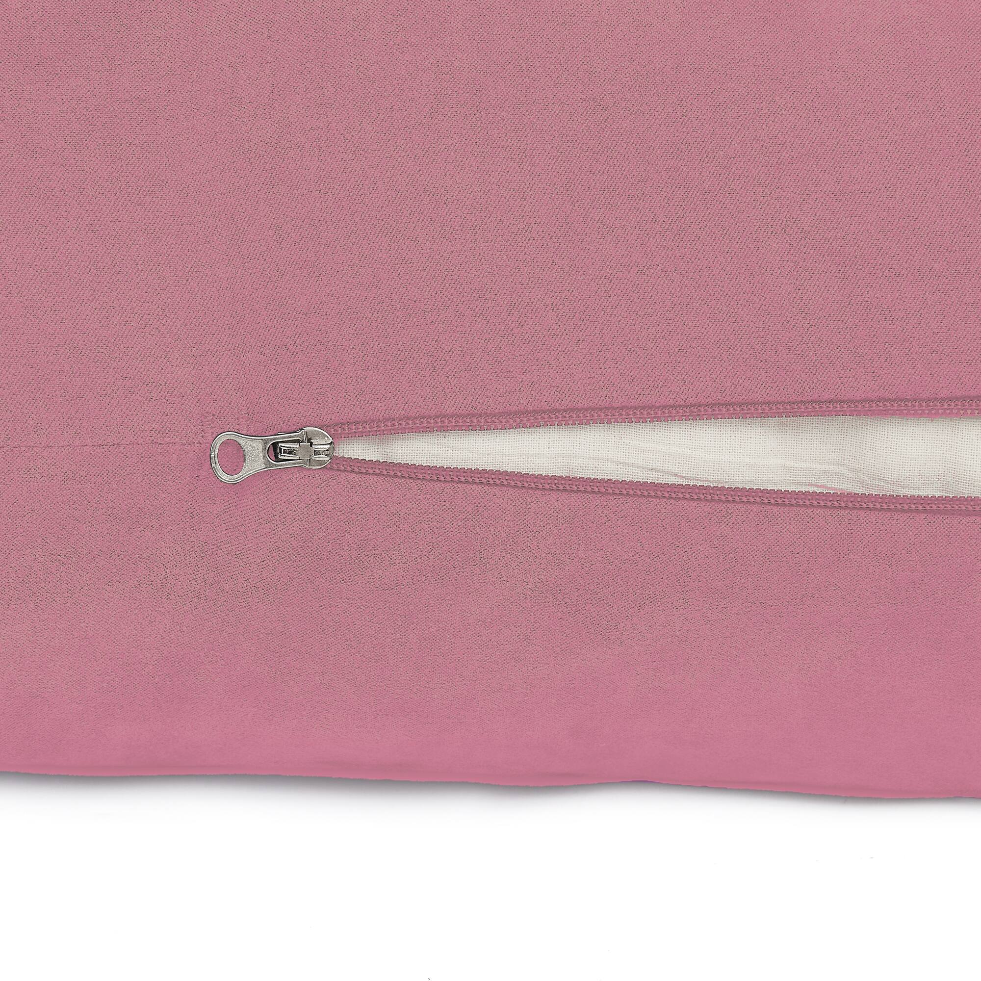 Back. Sweet Home Collection - Yoga Bolster Pillow Meditation Pillow w/Washable Cover & Carry Handle - Lavender.