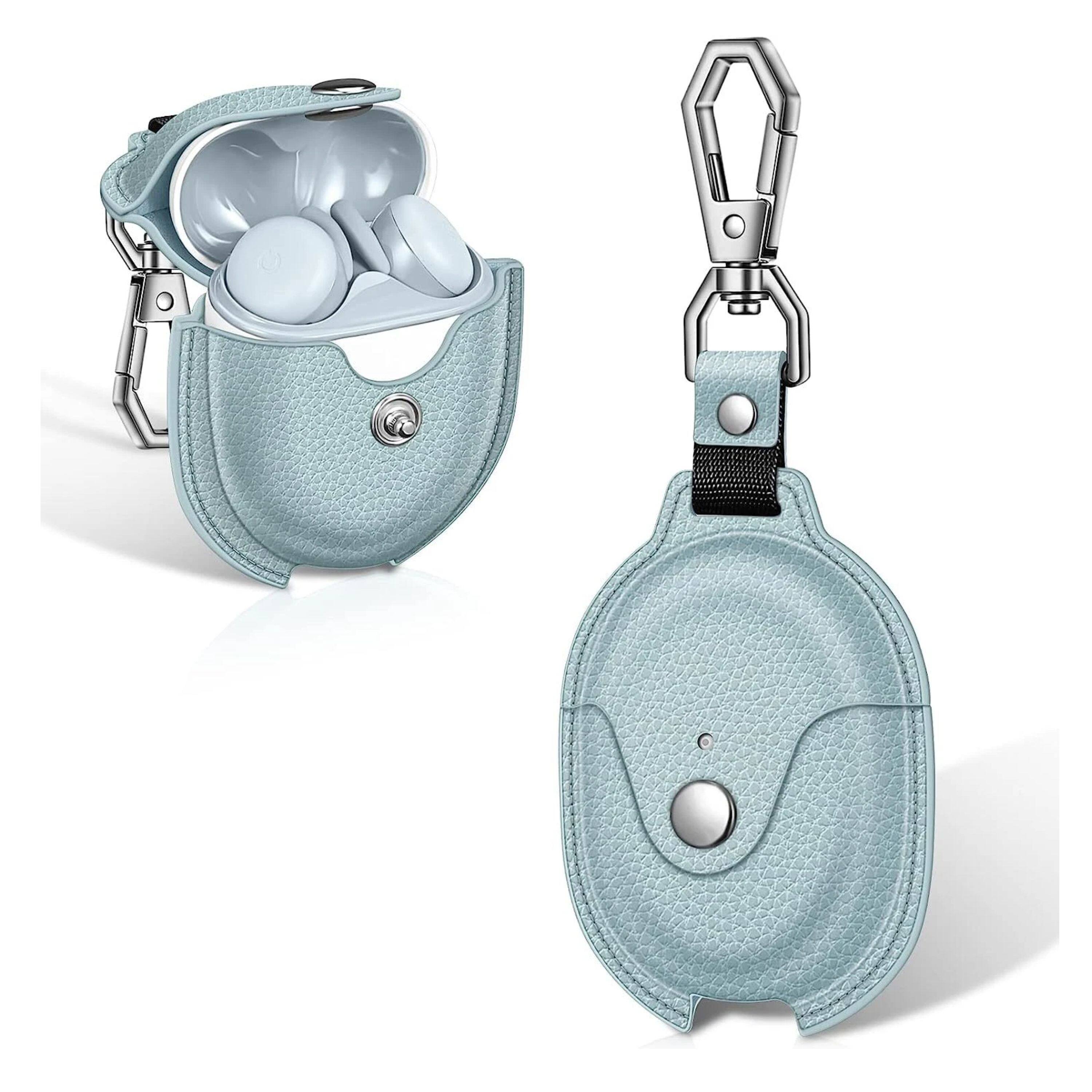 Kitcheniva - PU Leather Protective Case For Pixel Buds A-Series 2021 - Ice Blue