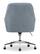 Alt View 20. Serta - Chloe Soft Velvet Modern Home Office Chair - Ash Blue - Silver Chrome Base.
