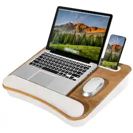 LapGear - Portable Laptop Lap Desk - White Oak