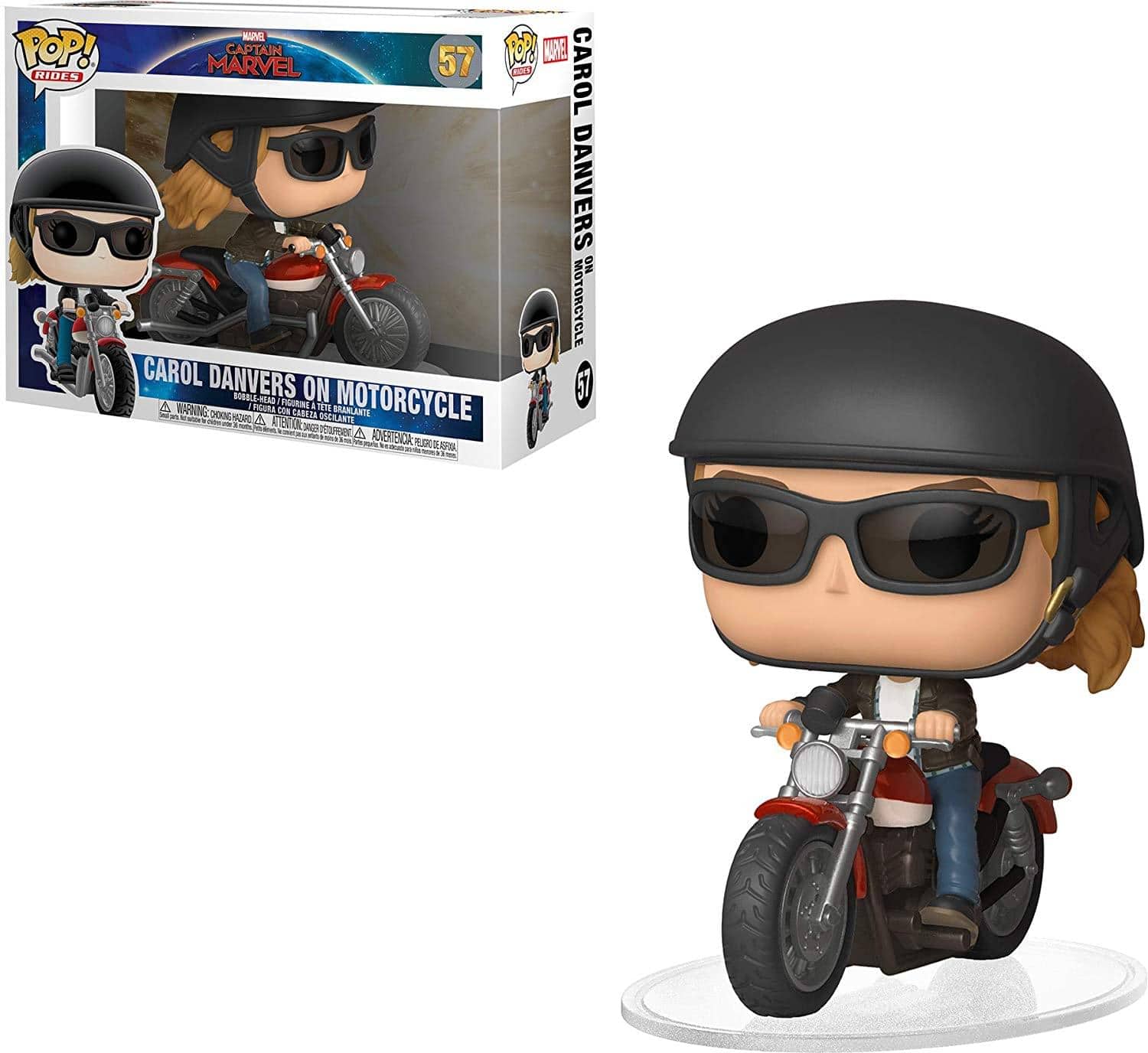 Marvel Captain Marvel Funko POP Rides Vinyl Figure | Carol Danvers on Motorcycle - Black price history on PriceWatchPro