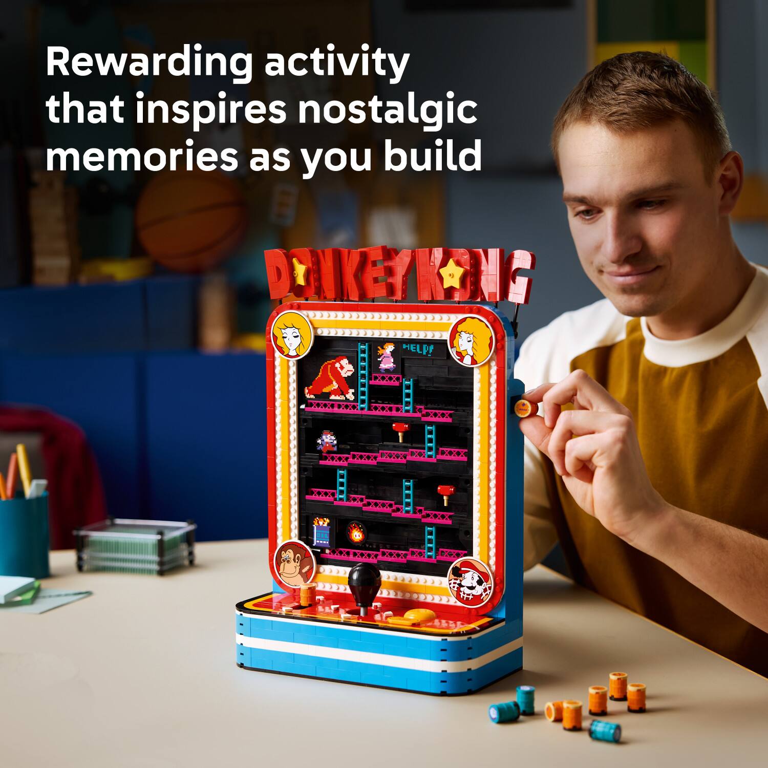 Rewarding activity that inspires nostalgic memories as you build