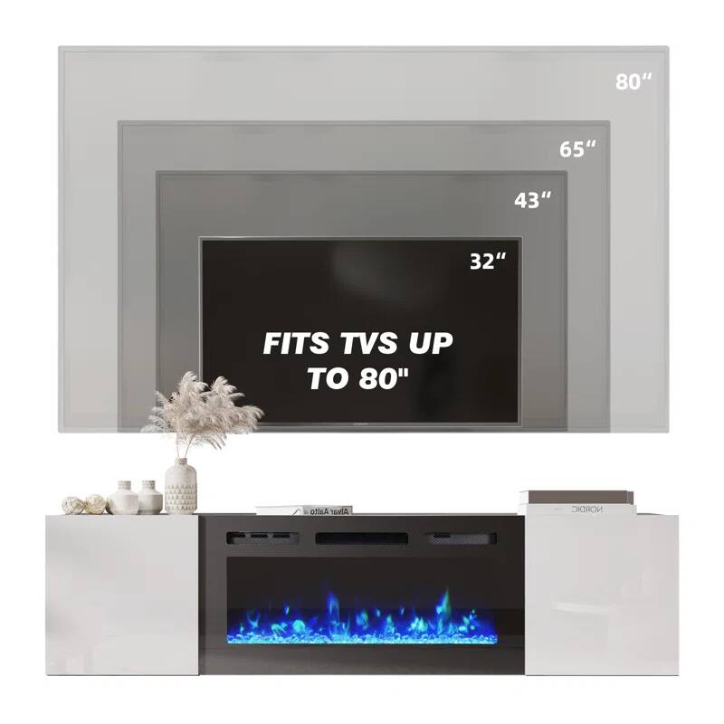 80" 65" 43" 32" FITS TVS UP TO 80" Aaito Alvar NORDIC