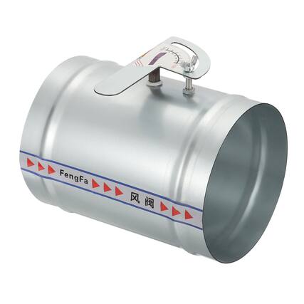 Front. Unique Bargains - 6" HVAC Duct Damper, 2pcs Manual Volume Backdraft Damper Metal Adjustment Airflow Ducting Control Valve - Silver.