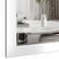Alt View 5. LOVMOR - Rectangle Framed Wall Bathroom Vanity Mirror Accent Mirror - 40" x 26" - White.